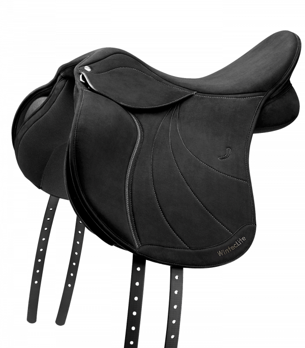 WintecLite D’Lux Silla de montar para concurso completo, ancha negro
