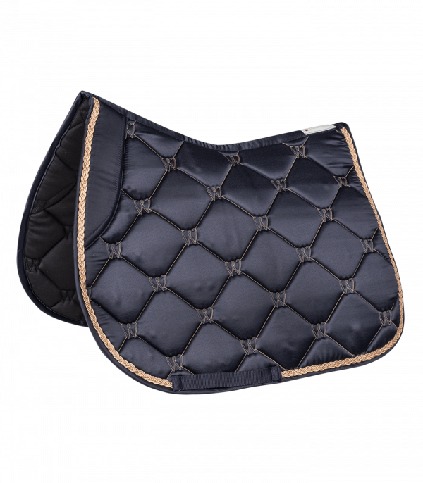 Mantilla Valencia azul oscuro/oro rosa