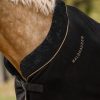 Manta polar Modern Rosé negro/oro - Imagen 3