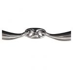 HKM Filete oliva doble articul. anatómico, inox. 18 mm