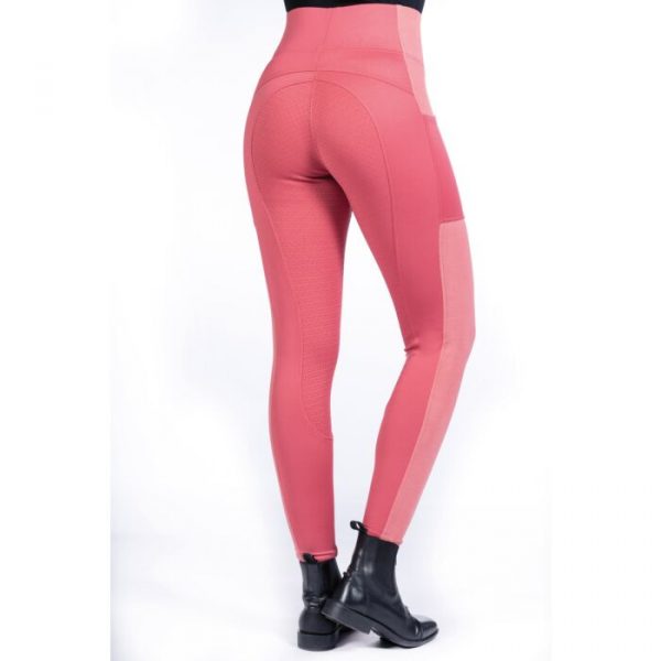 HKM Leggings de montar -Mesh- Style- culera full sili.