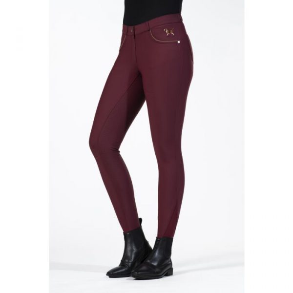 HKM Pantalones de montar -Beagle- culera full silicona