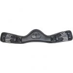 HKM Cincha de cuero -Dressage Anatomic- elástica