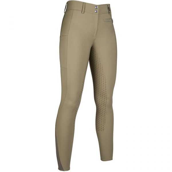 HKM Pantalones de montar -Lea- culera full silicona