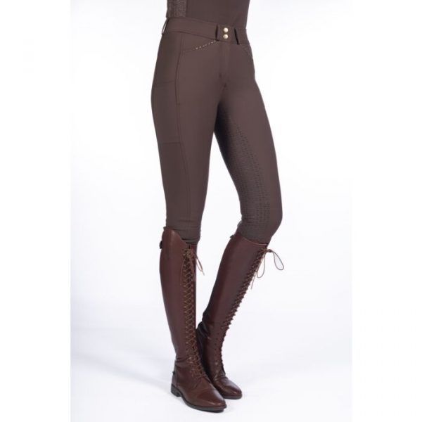 HKM Pantalones de montar -Helene- culera full silicona