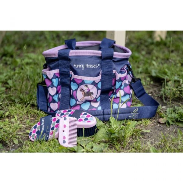 HKM Bolsa de limpieza -Funny Horses Hearts-
