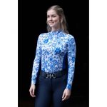 HKM Camiseta funcional -Blue Flower-