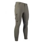 HKM Pantalones de montar hombre -Cargo- rodillera sil.