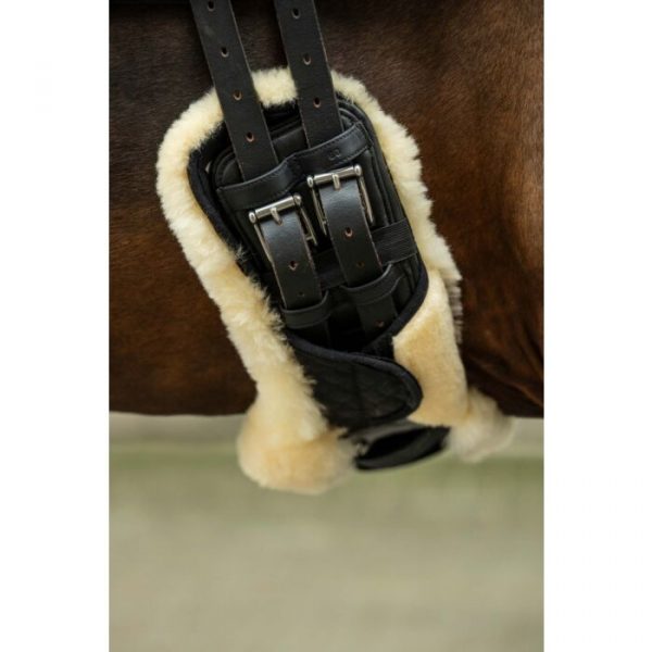 HKM Protector cinchas -Premium- hecho de borreguillo
