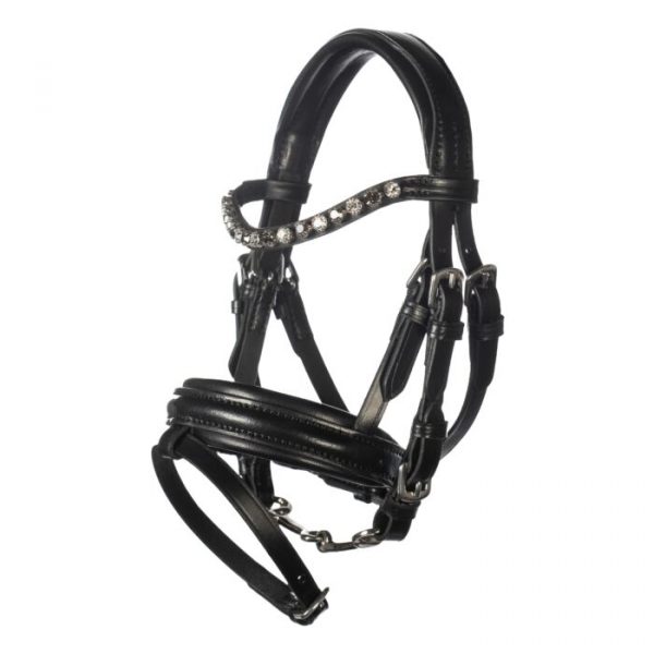 HKM Bocado de cuero -Hobby Horsing-