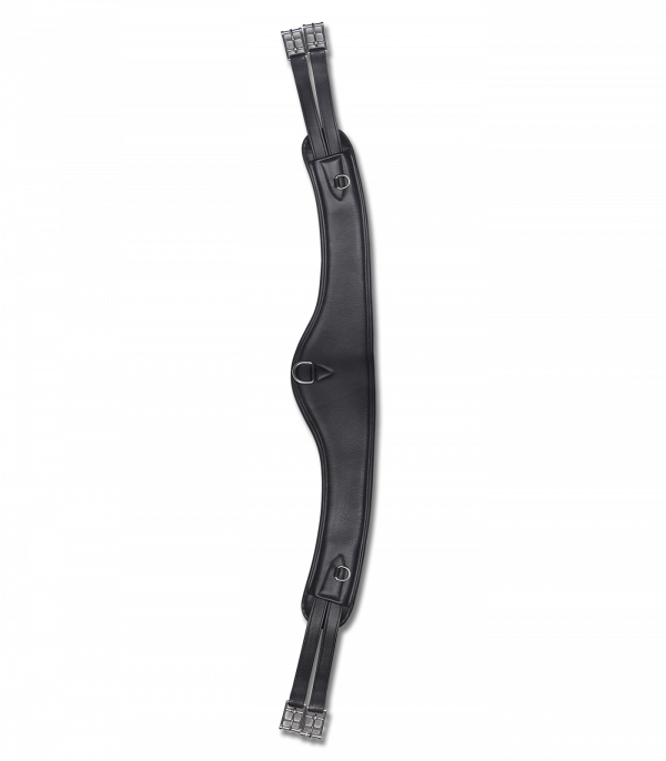 Cincha para silla de montar de cuero Contour negro