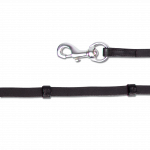 Riendas Island con mosquetón de carabina negro/plata