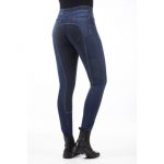 HKM Pantalones de montar -Summer Denim- con 3/4 Alos