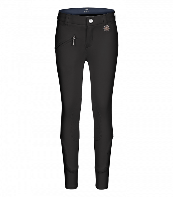 Pantalones de equitación Funktion Sport, para niños negro