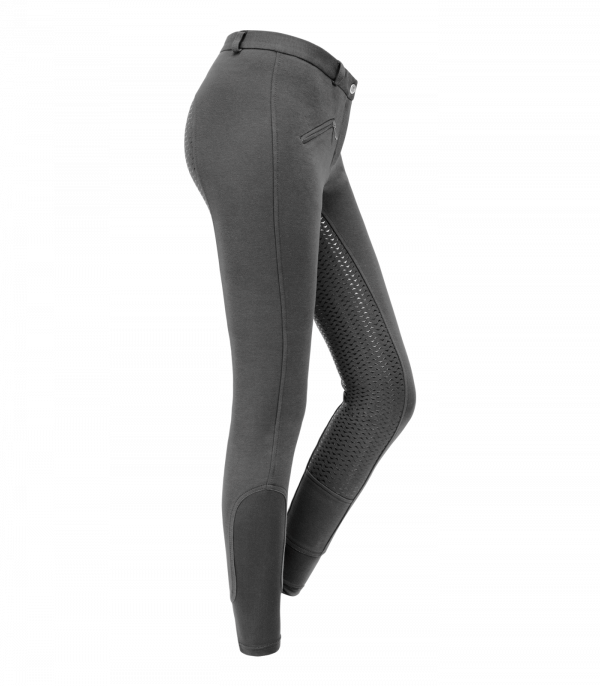 Pantalones de equitación Fun Sport Silicona, para niños asfalto