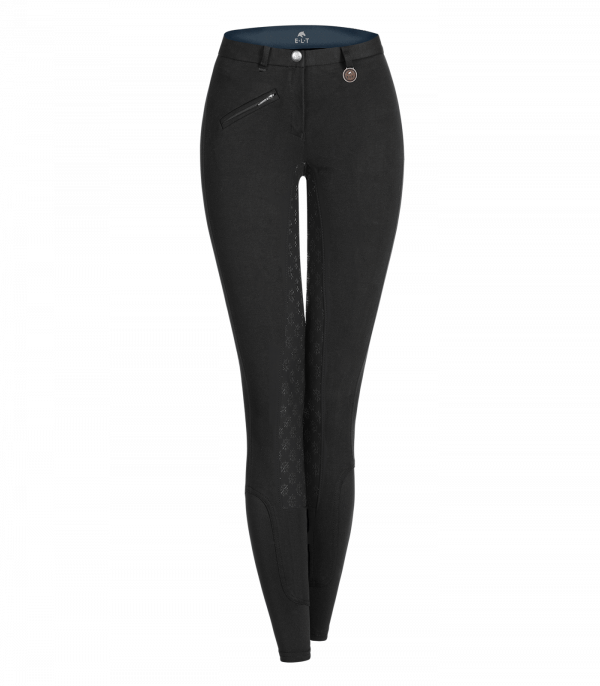Pantalones de equitación térmicos Fun Sport Silicona negro