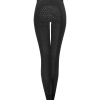 Pantalones de equitación térmicos Fun Sport Silicona negro - Imagen 2