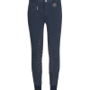 Pantalones de equitación térmicos Fun Sport Silicona, para niños azul noche - Imagen 4
