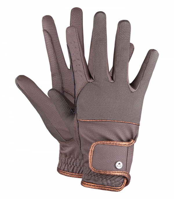 Guantes de equitación Estelle marrón