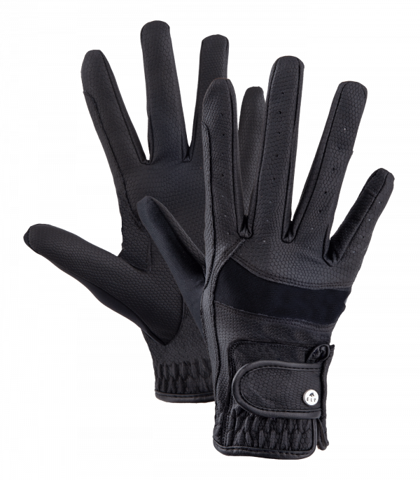 Guantes de equitación Magnetize negro