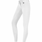 Pantalones de equitación Micro Sport Silikon High Waist blanco