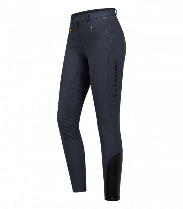 Pantalones de equitación con inserciones de silicona Lucy Glam azul noche