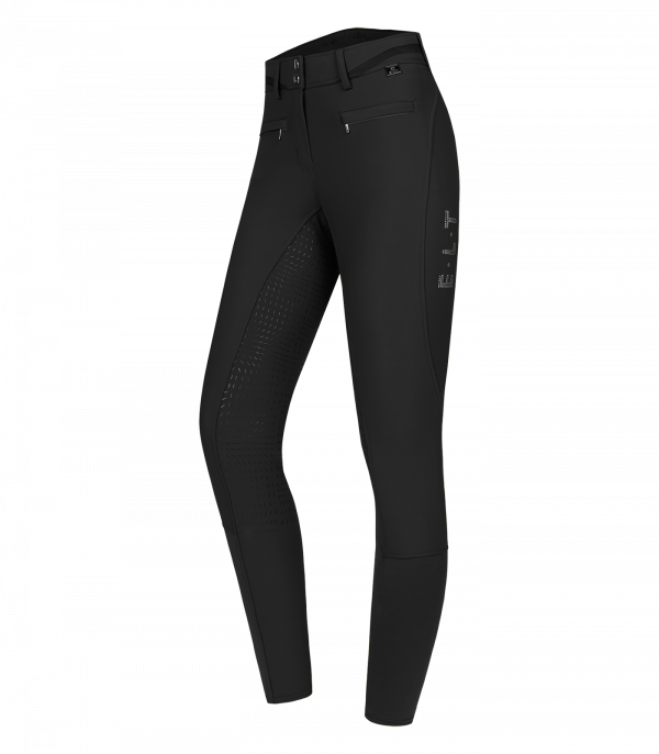 Pantalón de equitación Maja Glam Curved High Waist negro