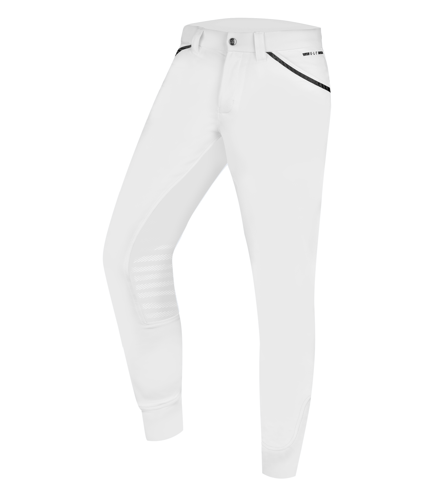 Pantalones de equitación Mailo Knie Silikon, para hombre blanco - Imagen 3