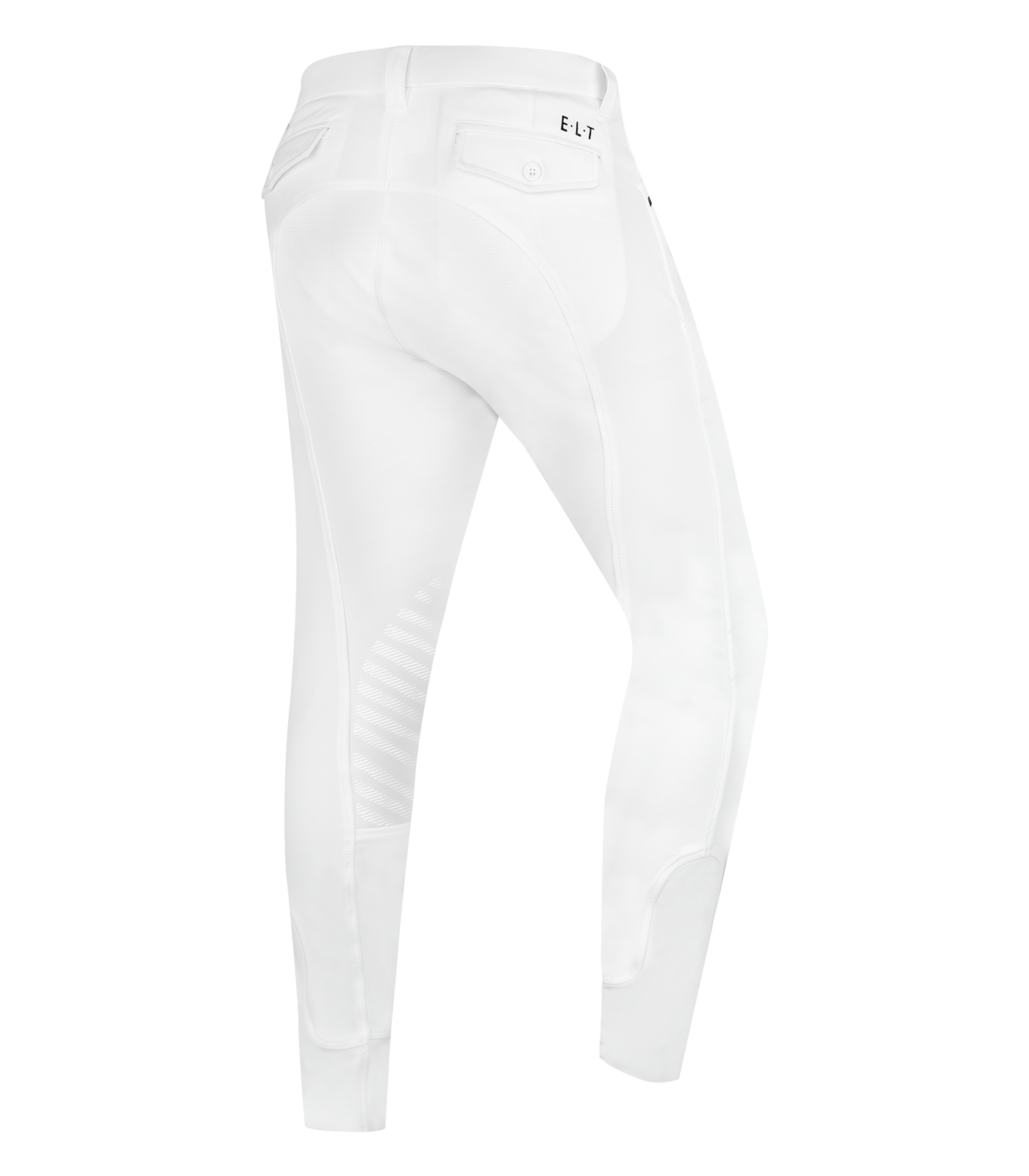 Pantalones de equitación Mailo Knie Silikon, para hombre blanco - Imagen 2
