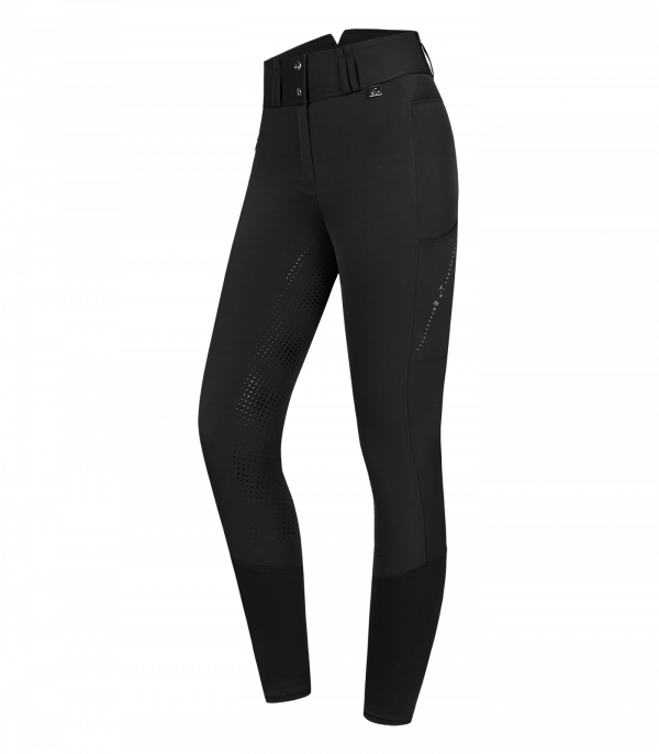 Pantalón térmico de equitación Mina negro