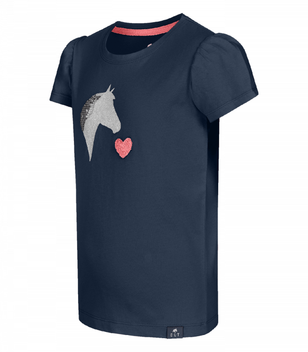 Camiseta Lucky Lily, para niños azul noche/Lucky Heart