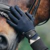 Guantes de equitación Nantes azul intenso - Imagen 2