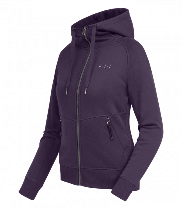 Chaqueta con capucha Orlando morado oscuro
