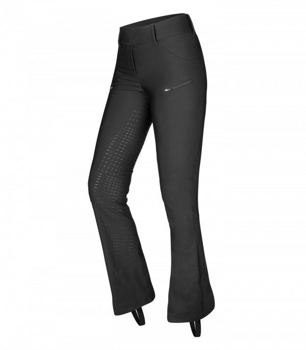 Leggings de equitación tipo Jodhpur de rendimiento Olivia silicona negro