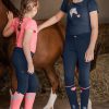 Pantalones de equitación Essential Silikon, para niños azul intenso - Imagen 3