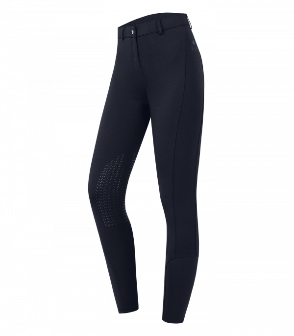 Pantalones de equitación Essential, rodilla Silikon, para mujer azul intenso