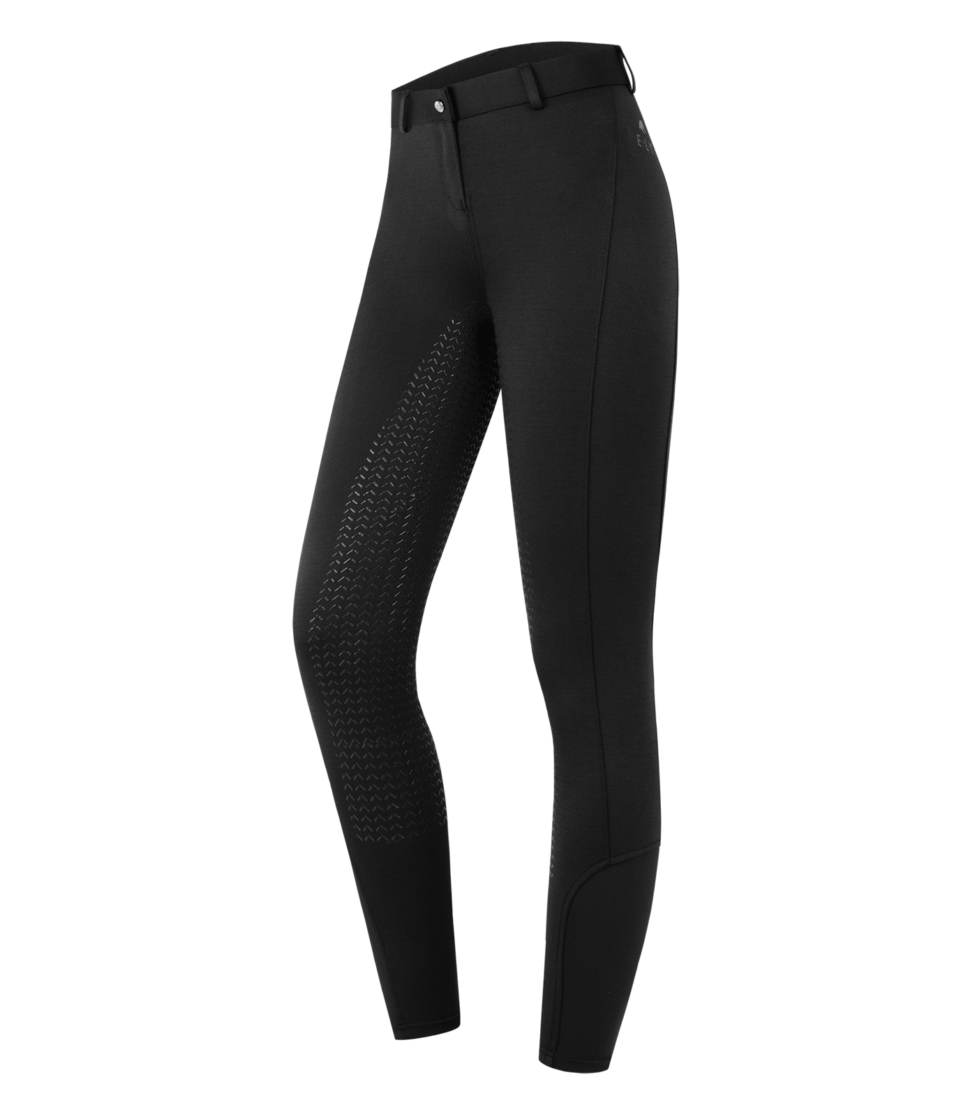 Pantalones de equitación térmicos Essential Silikon, para niños negro