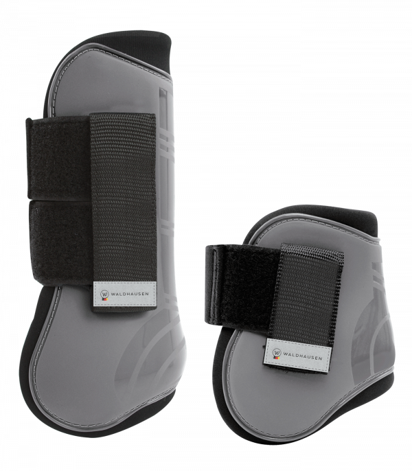 Protectores de tendones y de menudillos Pro gris plata