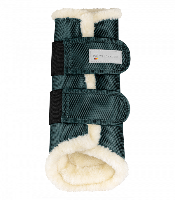 Protectores delanteros de caña para doma clásica Comfort verde abeto