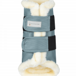 Protectores delanteros de caña para doma clásica Comfort azul alpes/natur
