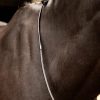 Rubber Half lined Reins Black/Silver - Imagen 2