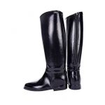 HKM Botas de montar niños, cortas y estrechas con crem
