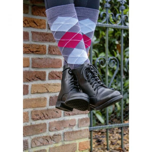 HKM Botines -London- con aplique elástico+cremallera