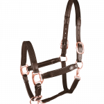Cabezada STAR MIX marrón/oro rosa
