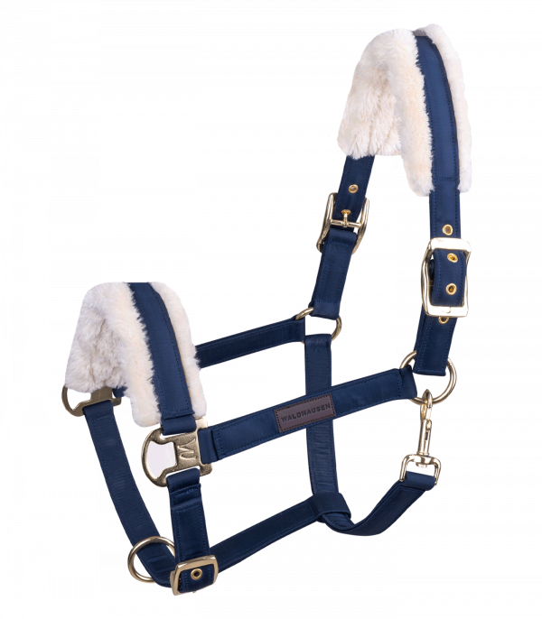 Cabezada Exclusive azul noche/beige
