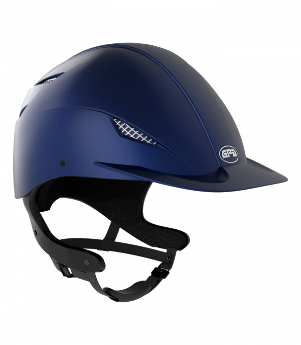 GPA Casco de equitación EASY SPEED AIR TLS azul oscuro mate