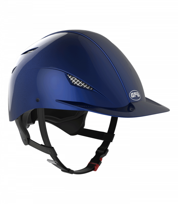 GPA Casco de equitación EASY SPEED AIR HYBRID azul oscuro brillante
