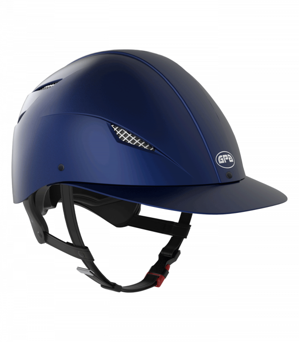 GPA Casco de equitación EASY EVO HYBRID azul oscuro mate