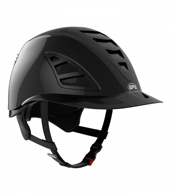 GPA Casco de equitación 4S First Lady HYBRIDE negro brillante