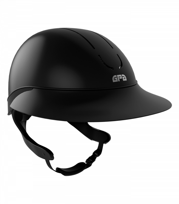 Casco de equitación Global First Lady TLS de GPA negro mate